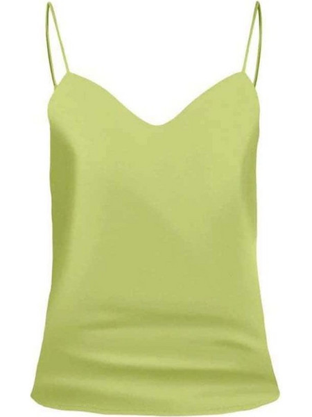 Only Γυναικείο Καλοκαιρινό Top Σατέν Lime 15255634