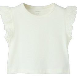 Name It Παιδικό Crop Top Κοντομάνικο Λευκό 13251521
