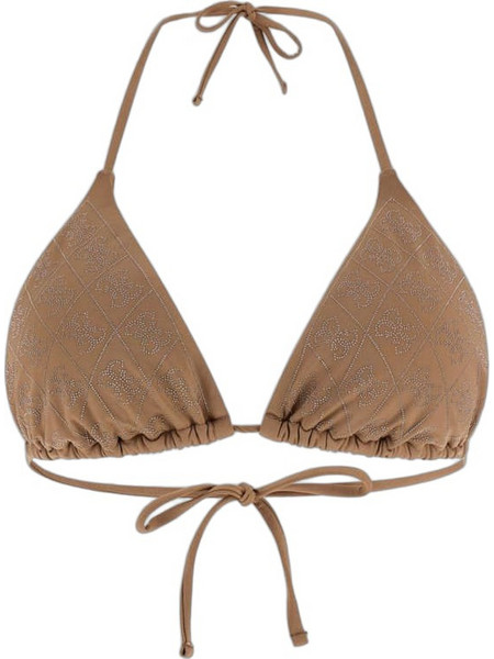 Guess Diane Bikini Top Τριγωνάκι Καφέ E6GJ24KCUO2