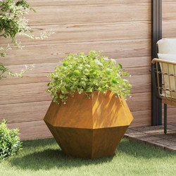 vidaXL Γλάστρα Εξωτερικού Χώρου Ατσάλινη 75x75x60cm 884050