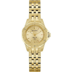 Bulova Marine Star by Marc Anthony Γυναικείο Ρολόι με Χρυσό Μεταλλικό Μπρασελέ 97L192