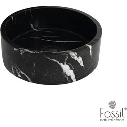 Fossil Luno Επικαθήμενος Νιπτήρας Μπάνιου Στρογγυλός Μαρμάρινος 42x14cm 517-DC42-400