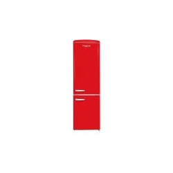 Frigelux CBNF330RRD Retro Ψυγειοκαταψύκτης 330lt No Frost Υ197.5xΠ60xΒ69.5cm Κόκκινος