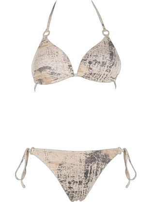 Gsecret Bikini Set Τριγωνάκι με Ενίσχυση Μπεζ C6016-37585