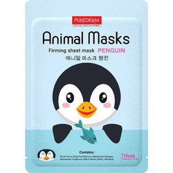 Purederm Animal Penguin Firming Sheet Μάσκα Προσώπου για Λάμψη 21ml