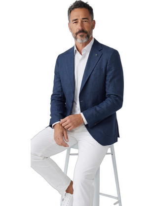 Ben Tailor Καλοκαιρινό Ανδρικό Σακάκι Υφασμάτινο με Κανονική Εφαρμογή Navy Μπλε BENT.1809