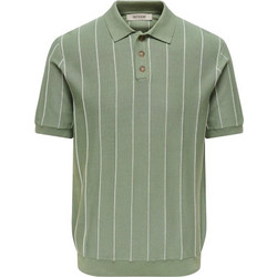 Only & Sons Ανδρική Μπλούζα Polo Κοντομάνικη Πράσινη 22037080