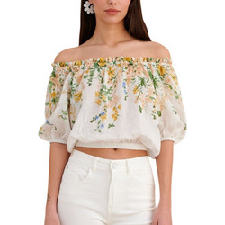 Attrattivo Γυναικείο Καλοκαιρινό Crop Top Εκρού 9923214