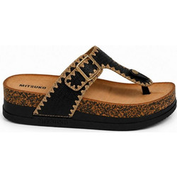 Mitsuko Γυναικείες Σαγιονάρες Flatforms Μαύρες SA66745W-BLA