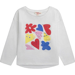 Dpam Fun Παιδικό T-Shirt Μακρυμάνικο Λευκό ZADATEE2
