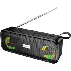 Lamtech LAM980787 Ηχείο Bluetooth 10W με Ραδιόφωνο Μαύρο