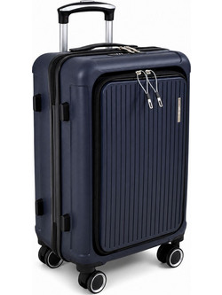 Ankor 855193 Βαλίτσα Καμπίνας 55x34x25cm με 4 Ρόδες Μπλε
