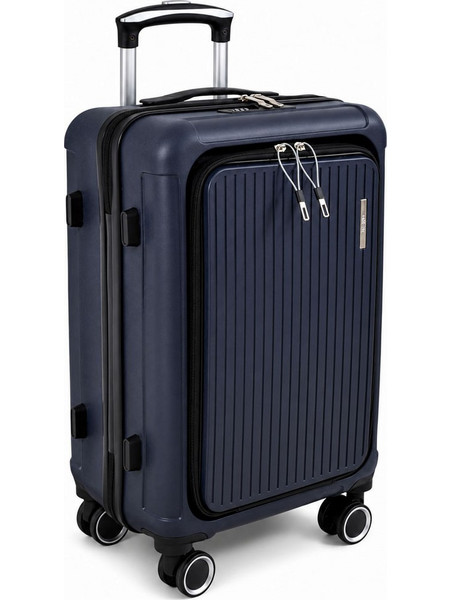 Ankor 855193 Βαλίτσα Καμπίνας 55x34x25cm με 4 Ρόδες Μπλε