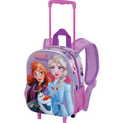 Karactermania Frozen 2 3D Σχολική Τσάντα Τρόλεϊ Νηπιαγωγείου Λιλά 06542