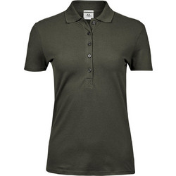 B & C Γυναικεία Μπλούζα Polo Κοντομάνικη Χακί 145-451