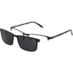 Solano CL10279 A Ανδρικός Σκελετός Γυαλιών Οράσεως με Clip-On Μεταλλικός Μαύρος