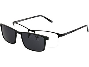 Solano CL10279 A Ανδρικός Σκελετός Γυαλιών Οράσεως με Clip-On Μεταλλικός Μαύρος
