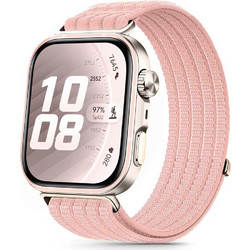 Tech-Protect Nylon Λουράκι Υφασμάτινο Light Pink (Huawei Watch Fit 3 / 4 / 4 Pro / 5 / 5 Pro)