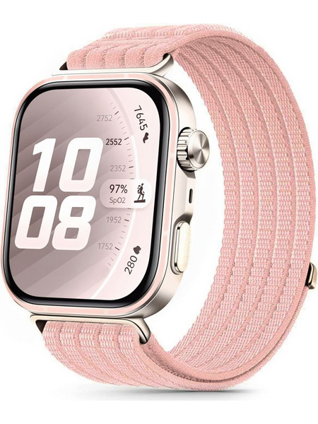 Tech-Protect Nylon Λουράκι Υφασμάτινο Light Pink (Huawei Watch Fit 3 / 4 / 4 Pro / 5 / 5 Pro)