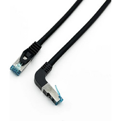 Equip S/FTP Cat.6a Καλώδιο Δικτύου Ethernet 0.5m Black 605897