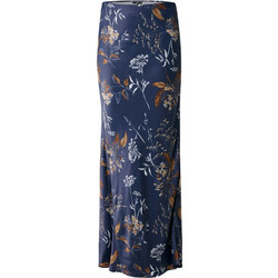 Mexx Μακριά Φούστα Σατέν Ψηλόμεση Floral Navy Μπλε MF007400651W-300007