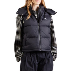 Calvin Klein Αμάνικο Γυναικείο Μπουφάν Χειμωνιάτικο Puffer Μακρύ Μαύρο LV047H501G-UB1