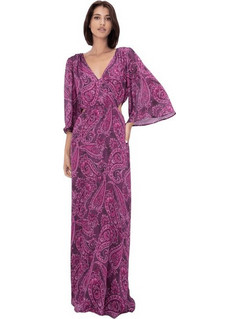 Toi & Moi Maxi Φόρεμα για Γάμο / Βάπτιση Κρουαζέ Μωβ 50-6946-226