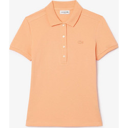 Lacoste Γυναικεία Μπλούζα Polo Κοντομάνικη Κοραλί 3PF5462