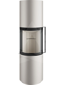 Spatherm Passo L Pearl White Ατσάλινη Ξυλόσομπα Αερόθερμη 7.9kW