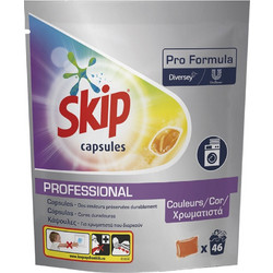 Skip Professional Pro Formula Επαγγελματικό Απορρυπαντικό Πλυντηρίου σε Κάψουλες για Χρωματιστά 46 Πλύσεις
