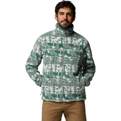 Columbia Steens Mountain Ανδρική Ζακέτα Fleece με Φερμουάρ Πετρόλ 1478231-350