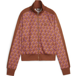Puma T7 Crew Neck ALL Over Print Γυναικεία Ζακέτα Φούτερ Μακριά με Φερμουάρ Rusted 625601-81