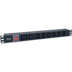 Equip 333316 Πολύπριζο για Καμπίνες Rack 1U 19"