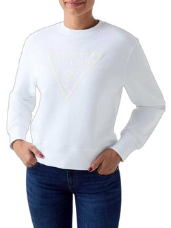 Guess Γυναικείο Φούτερ Άσπρο W6YQ04K3858-G011