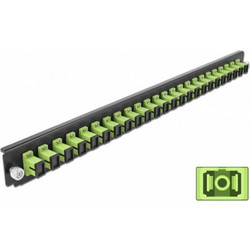 DeLOCK 43356 Οπτικό Patch Panel Keystone Rack 1U 19" 24 Θυρών