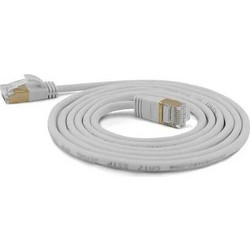 Wantec S/FTP Cat.7 Καλώδιο Δικτύου Ethernet 0.1m Silver 7183
