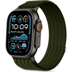 Tech-Protect Nylon Sport Λουράκι Υφασμάτινο Military Green (Apple Watch 44 / 45 / 46 / 49mm)
