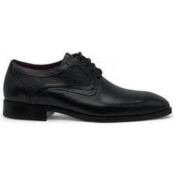 Softies Ανδρικά Σκαρπίνια Derby Δερμάτινα Μαύρα 8133