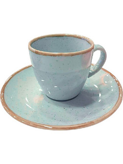 Espiel Φλιτζάνι Espresso Πορσελάνης Τιρκουάζ 90ml OWM101K6
