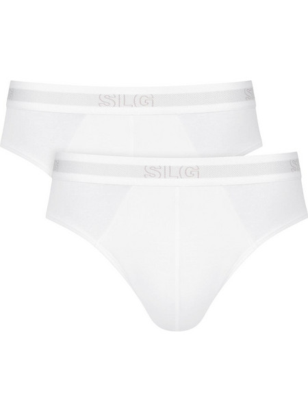 Sloggi Ανδρικά Σλιπ Βαμβακερά Λευκά 2Pack 10224733-MO13