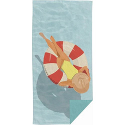 Chic Mic Pool Day Πετσέτα Θαλάσσης Γαλάζια 90x180cm CBT106