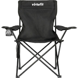 Virtufit Καρέκλα Παραλίας Αλουμινίου Μαύρη VFW14017