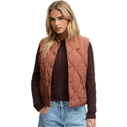 Superdry Αμάνικο Γυναικείο Μπουφάν Καπιτονέ Κοντό Rusted W5012197A-1XO