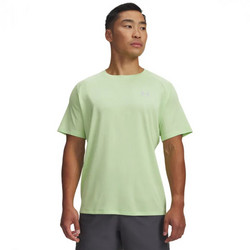 Under Armour Tech Textured Ανδρικό Αθλητικό T-Shirt Πράσινο Mint 1382796-712