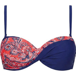 Marko Azalia Bikini Top Κόκκινο Navy Μπλε M-806