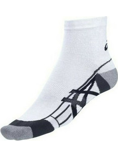 ASICS Ανδρικές Κάλτσες Κοντές με Σχέδια Λευκές 321730-0001