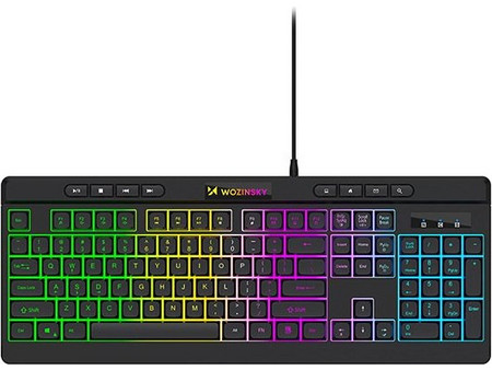 Wozinsky WKG-1044 Gaming Πληκτρολόγιο RGB Black