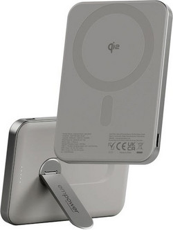 PanzerGlass Empower Wireless Magsafe Power Bank 5000mAh 20W με Θύρα USB-C Grey