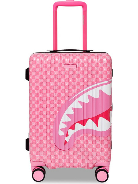 Sprayground Shinobi Sharks CL330 Βαλίτσα Καμπίνας 55x35x22cm με 4 Ρόδες Ροζ