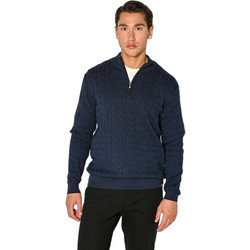 Sogo Ανδρικό Πουλόβερ με Φερμουάρ Navy Μπλε 24539-393-935